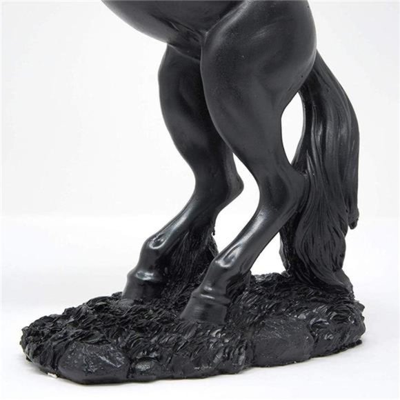 Standing Horse Resin StatueResin Standing Fighting Horse Sculpture for HomeDecor - Picture 2 of 6